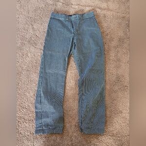 Dickies Striped Navy and White Relaxed Jeans